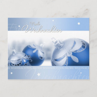 Postal Weihnachtstraum azul