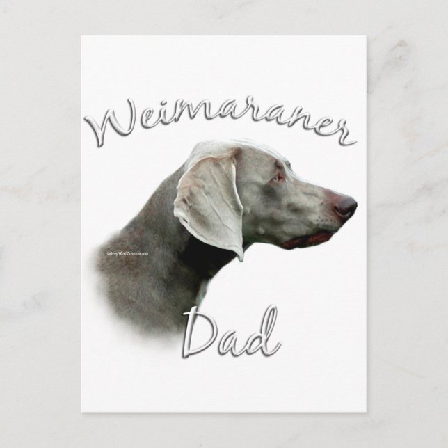 Postal Weimaraner Dad 2 (Anverso)