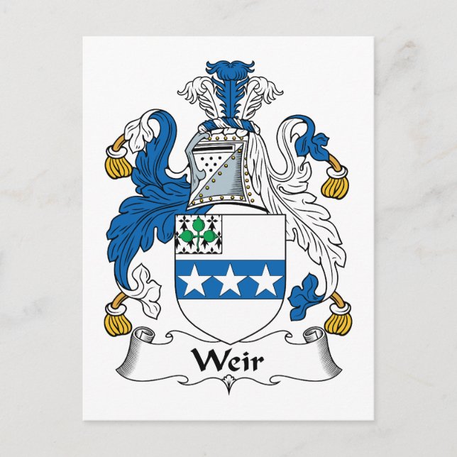 Postal Weir Family Crest (Anverso)