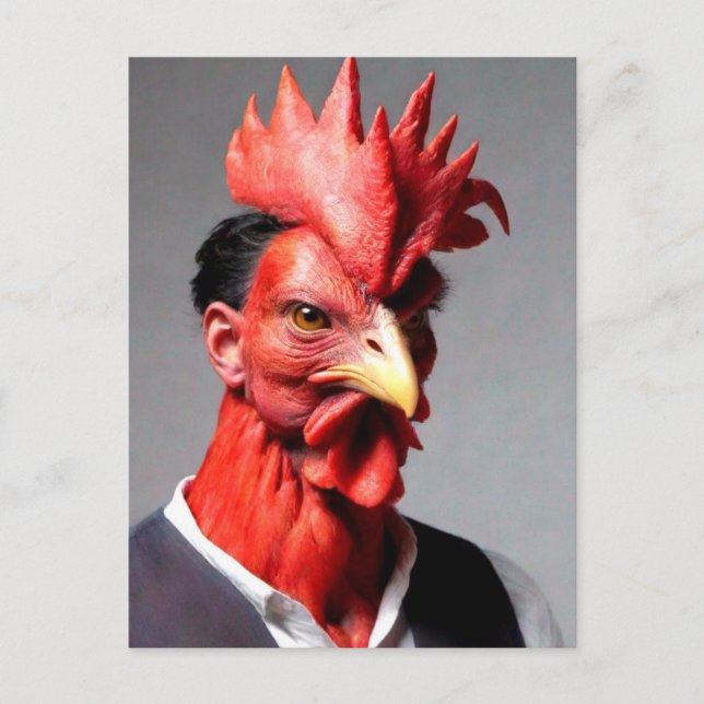 Postal Weird Rooster Dude (Anverso)