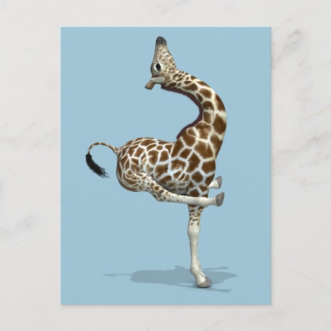 Postal Weird Sporting Giraffe (Anverso)
