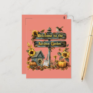 Postal Welcome to Automn
