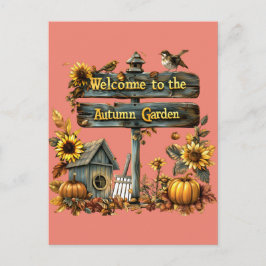 Postal Welcome to Automn