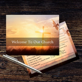 Postal Welcome To Our Church Sunrise Dove Visitors