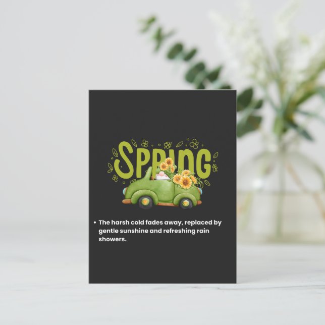 Postal Welcoming the Warmth (Anverso de pie)