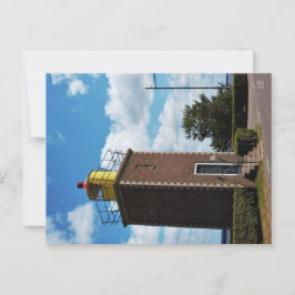 Postal Welkom thuis, vuurtoren Willemstad Nederland.