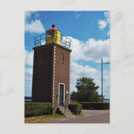 Postal Welkom thuis, vuurtoren Willemstad Nederland.
