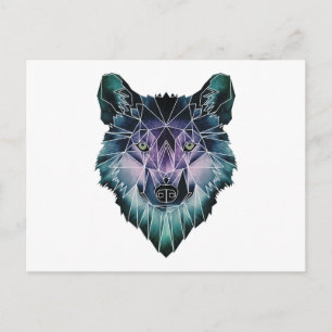 Postal Wellcoda Épic Summer Wolf Face Nature Fun