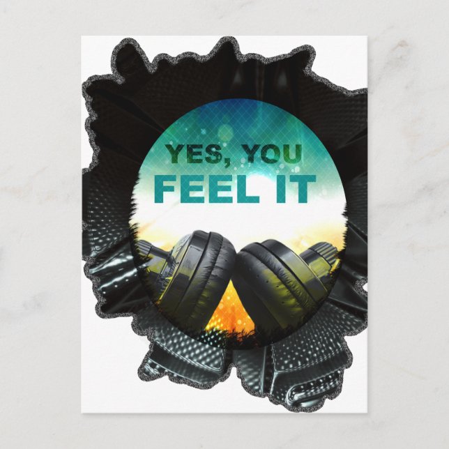 Postal Wellcoda Feel Music Auricular Tune DJ (Anverso)