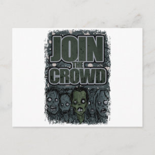 Postal Wellcoda Monstruo Zombie Multitud Muerta Miedo