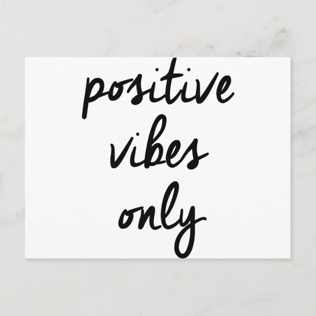 Postal Wellcoda Vibes Positivas Sólo Positividad En El Re (Anverso)