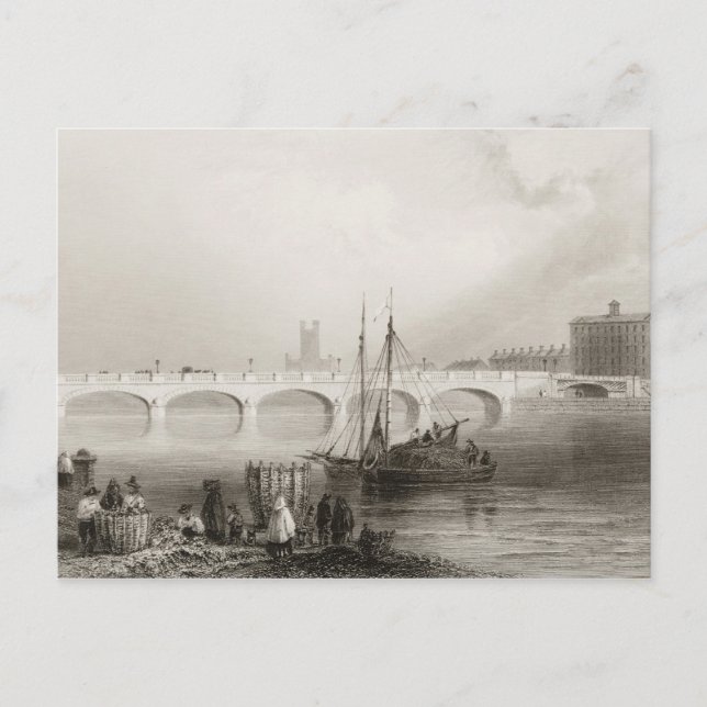 Postal Wellesley Bridge, Limerick, Irlanda (Anverso)