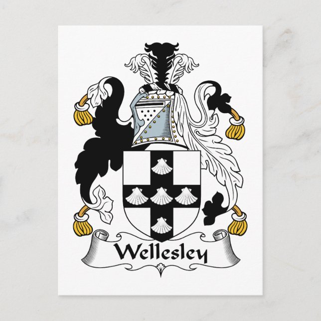 Postal Wellesley Family Crest (Anverso)