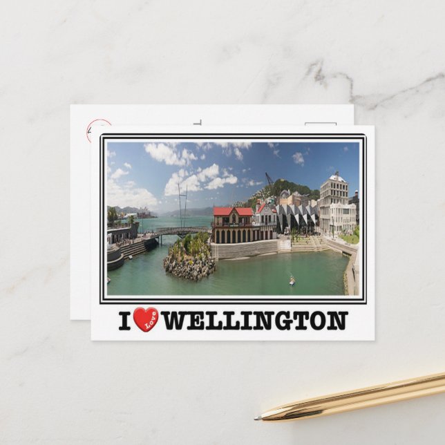 Postal Wellington - New Zealand - I Love - (Anverso/Reverso In Situ)