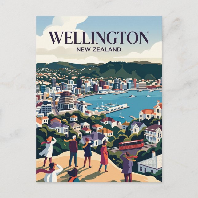 Postal Wellington Nueva Zelanda (Anverso)