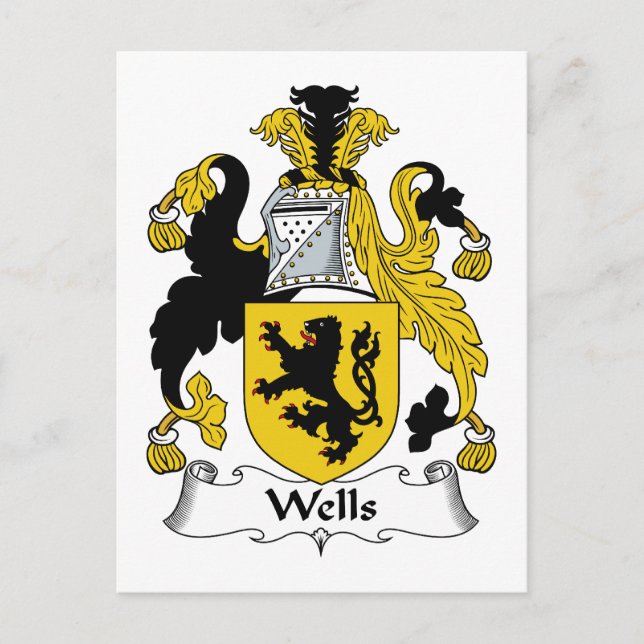 Postal Wells Family Crest (Anverso)