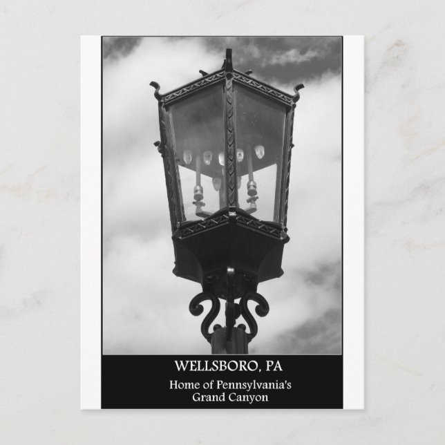 Postal Wellsboro, PA Hogar del Gran Cañón de Pensilvania (Anverso)