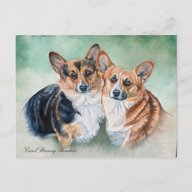 POSTAL WELSH CORGIES (Anverso)