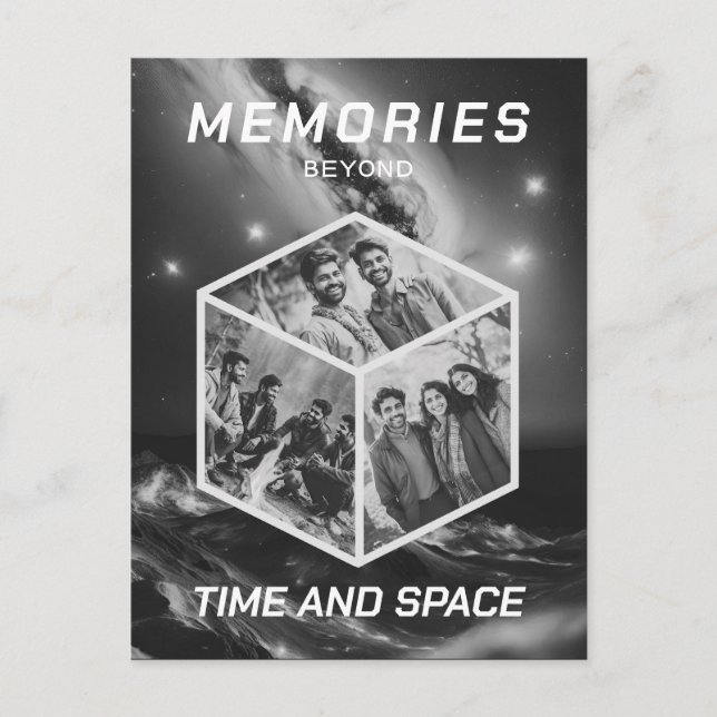 Postal Weltraum 3D Foto Würfel Bilder Kollage (Anverso)