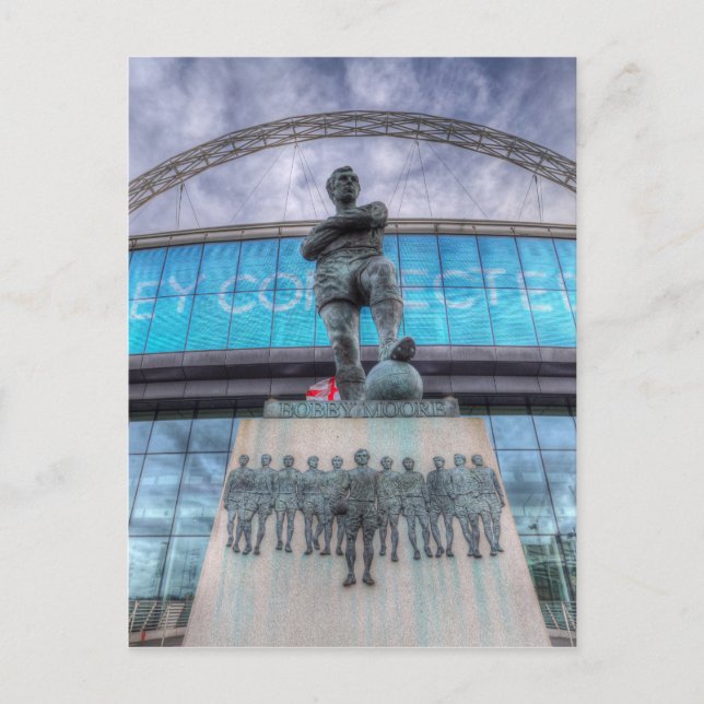 Postal Wembley Stadium de la estatua de Bobby Moore (Anverso)