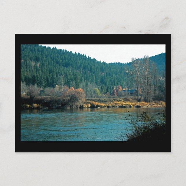 Postal Wenatchee River, Leavenworth WA Mini Print (Anverso)