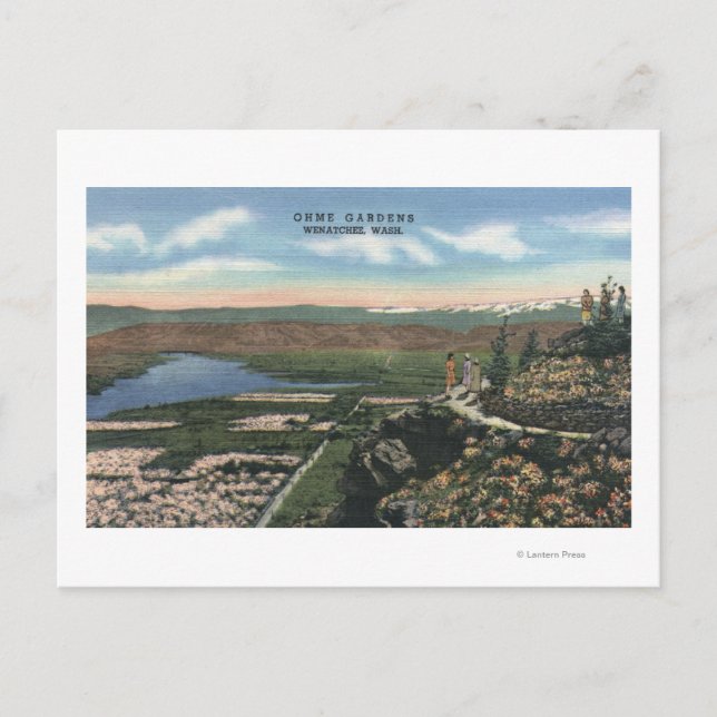 Postal Wenatchee, WashingtonView of Ohme Gardens # 1 (Anverso)