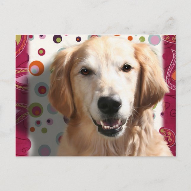 Postal Wendy the Golden Retriever (Anverso)