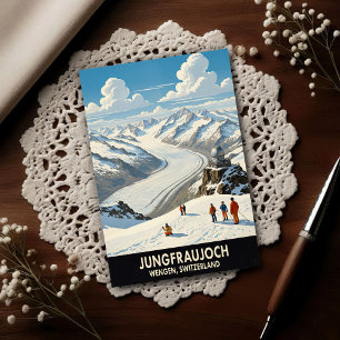Postal Wengen, Suiza: Viajes antiguos de la década de 196