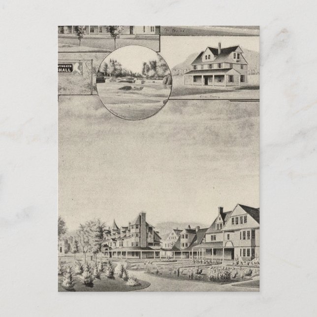 Postal Wentworth Hall, Cottages (Anverso)