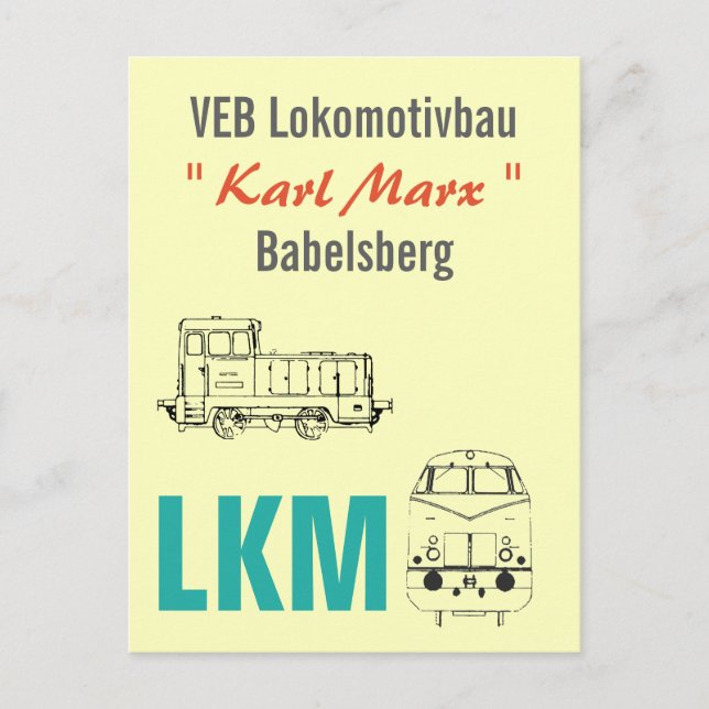 Postal Werbedesign Reiseverkehr Deutsche Reichsbahn DDR. (Anverso)