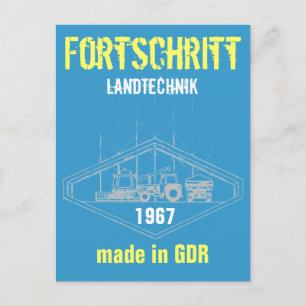 Postal Werbung DDR Landtechnik