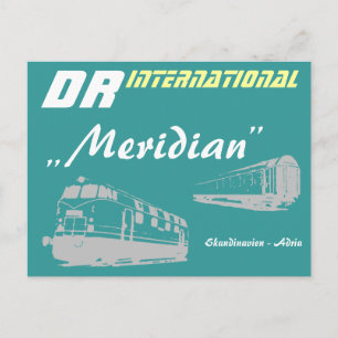 Postal Werbung DDR Reichsbahn