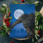 Postal Werewolf Moon Lycanthrope halloween<br><div class="desc">Este diseño se puede personalizar eligiendo la opción personalizar para añadir texto. Contáctame en colorflowcreations@gmail.com si quieres tener este diseño en otro producto. Compra mi pintura de acrílico abstracta original a la venta en www.etsy.com/shop/colorflowart. Ver más de mis creaciones o seguirme en www.facebook.com/colorflowcreations,  www.instagram.com/colorflowcreations,  www.twitter.com/colorflowart,  y・.</div>