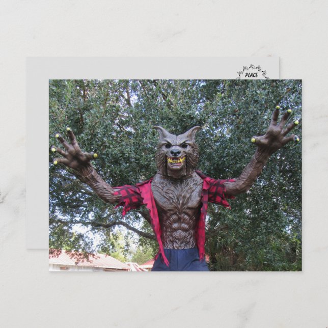 Postal Werewolf / Wolf Man (Anverso / Reverso)