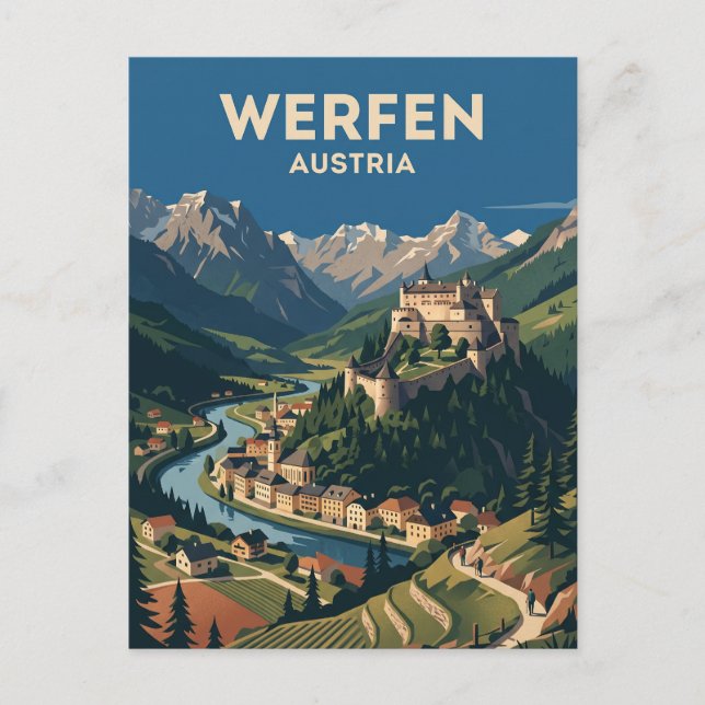 Postal Werfen, Austria Austria (Anverso)