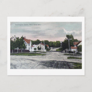 Postal West Bend WI. Circa:1908