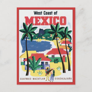 Postal West Coast of Mexico Vintage