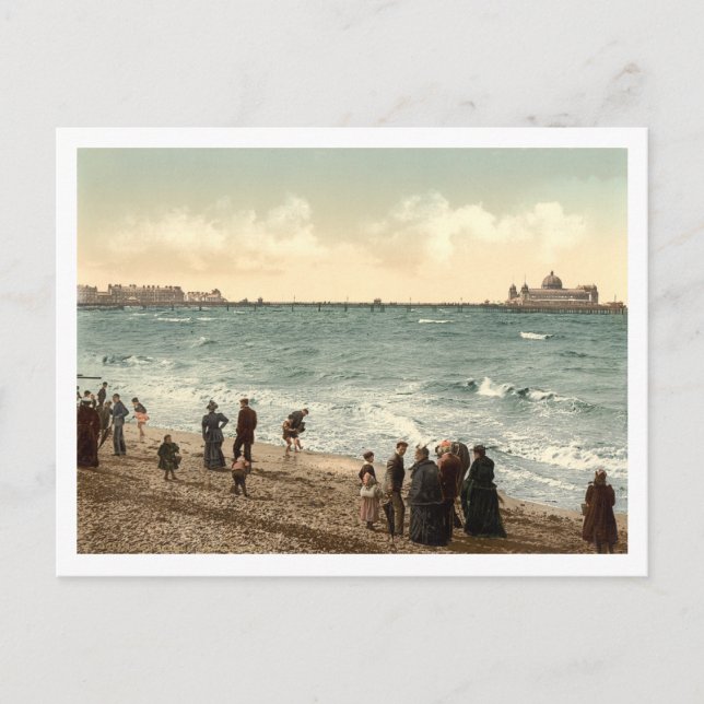 Postal West End Pier I, Morecambe, Lancashire, Inglaterra (Anverso)