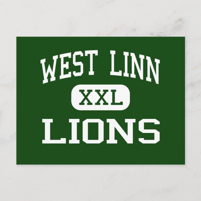 Postal West Linn - Leones - High School - West Linn Orego (Anverso)