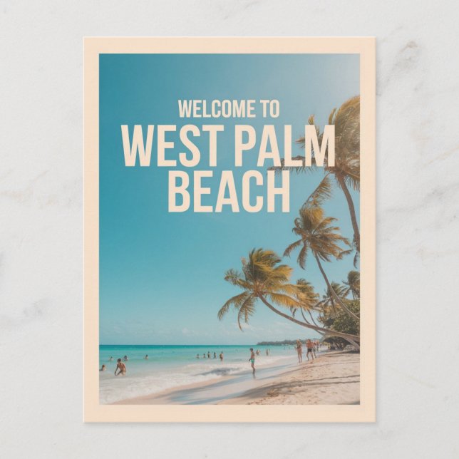 Postal West Palm Beach, Florida, (Anverso)