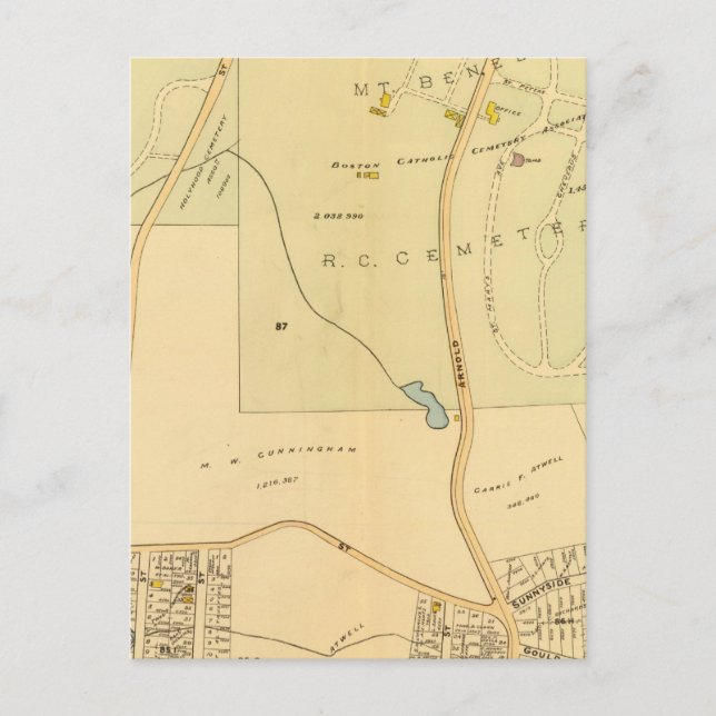 Postal West Roxbury, Massachusetts 3 (Anverso)