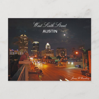 Postal West Sixth Street Austin Post Card