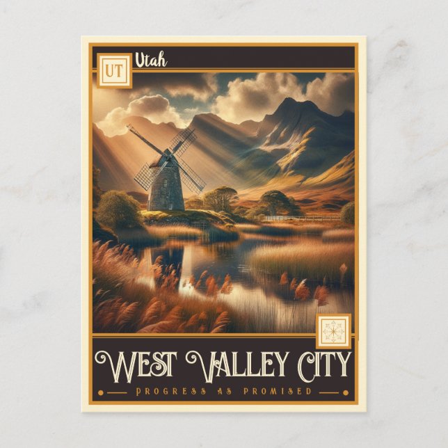 Postal West Valley City, Utah | Vintage (Anverso)