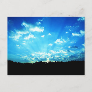 Postal West Virginia Sunrise Blue