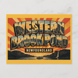Postal Western Brook Pond Newfoundland Fiordo