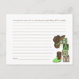 Postal Western Cowpoke Mom Tips Card