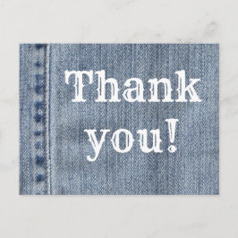 Postal Western Denim Gracias