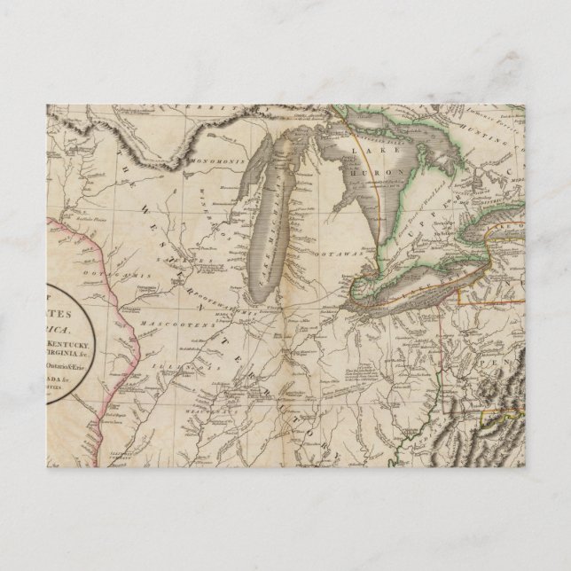 Postal Western Terr, Kentucky, Pennsylvania, etc. (Anverso)