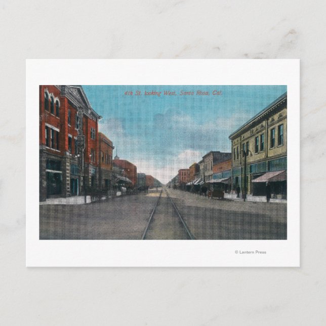 Postal Western View from Fourth Street # 2 (Anverso)