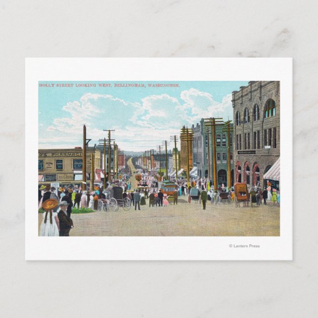 Postal Western View from Holly Street (Anverso)